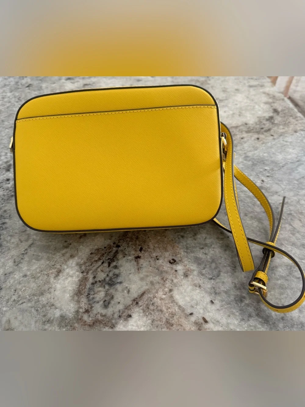 Michael Kors Large Jet Set Crossbody With Matching Card:Coin Pouch - NWT Yellow